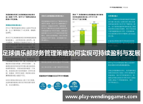 足球俱乐部财务管理策略如何实现可持续盈利与发展 足球俱乐部财务管理策略如何实现可持续盈利与发展